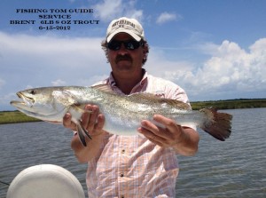 Gary H.  Brents 27  in  6lb 8 oz Trout 6-15-2012
