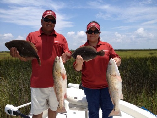 Matais & MelissaRedfish & Flounder 6-9-2012