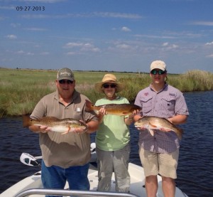 George J, Lance & Lannet Reds in Marsh9-27-2013