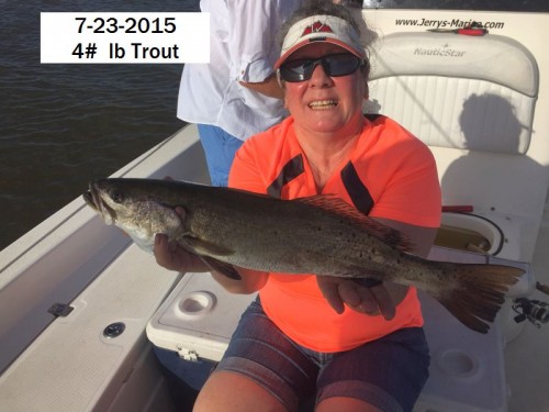 Jon W.  Kay's 4 lb Trout 7-23-2015