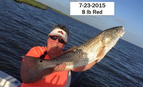 Jon W.  Kay's 8 lb Red 7-23-2015